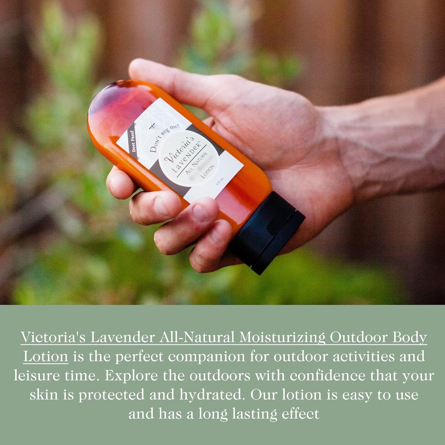 All Natural Moisturizing Body Lotion with Essential Oils - Body Lotion for Skin Protection - Outdoor & Leisure Activities - Backpackers, Campers, Hikers - Made in USA - 4 Oz