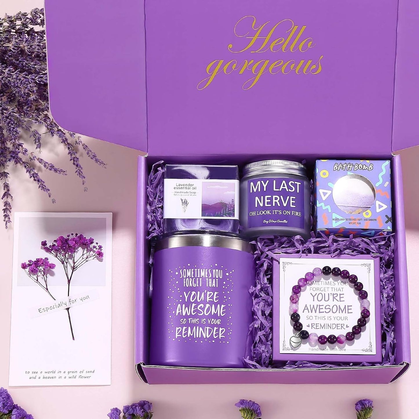 Spa Gift Basket for Women - Thoughtful Birthday, Mother's Day, and Holiday Gift Set for Friends, Family, and Coworkers